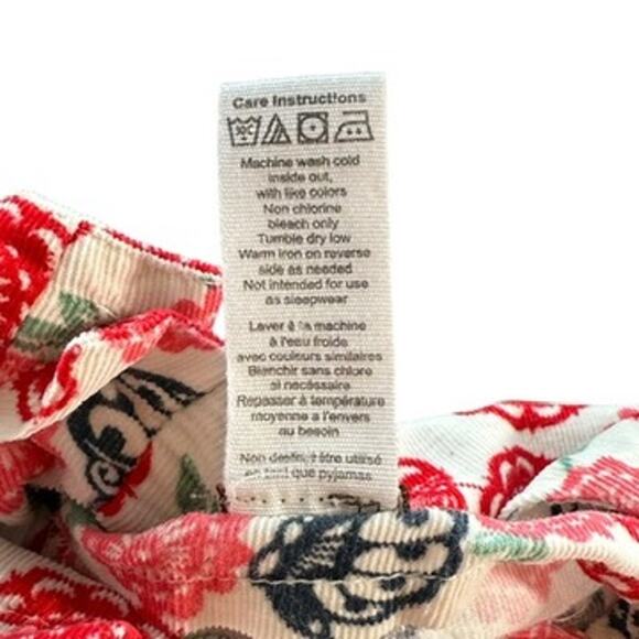 Tea‎ Collection Lucky Butterfly Dress Girls 10 Floral Pockets Corduroy Red Pink - Picture 4 of 8